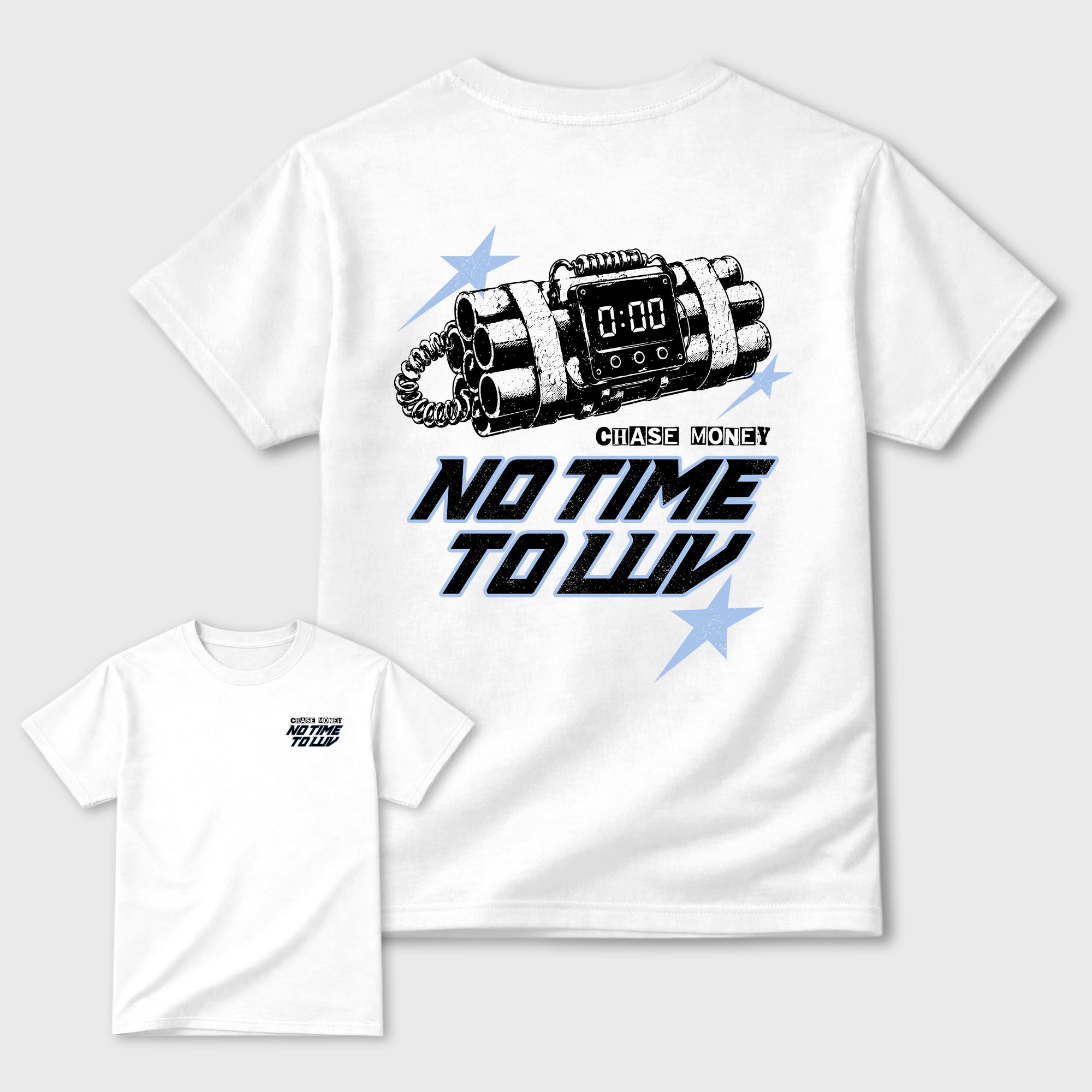 No Time To Love Graphic T-Shirt featuring original streetwear artwork designed to match the Air Jordan 6 Black and White. White Graphic T-Shirt.
