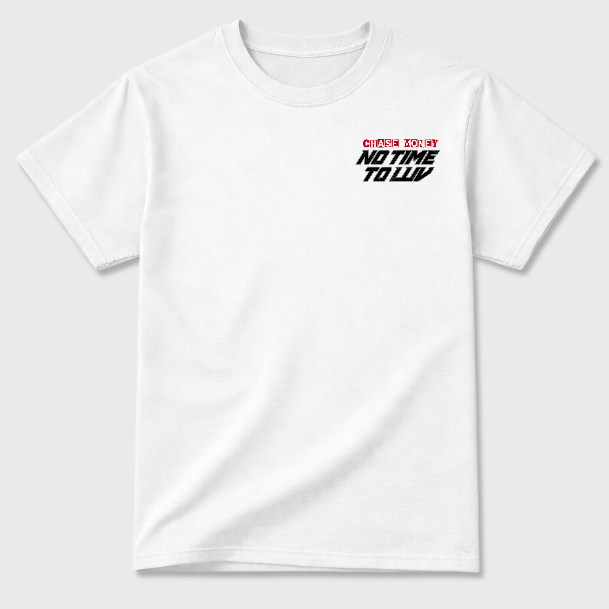 No Time To Love Graphic T-Shirt featuring original streetwear artwork designed to match the . White Graphic T-Shirt.