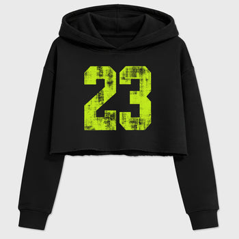 Sneaker match tees – Sneaker Tees To Match Air Foamposite Pro Black Shoes – No.23 Crop T-Shirt Black 2