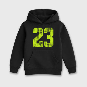 Sneaker match tees – Sneaker Tees To Match Air Foamposite Pro Black Shoes – No.23 Kids T-Shirt Black 2