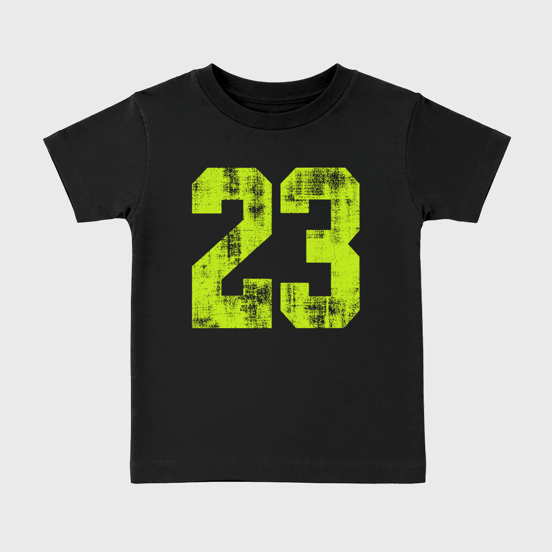 Sneaker match tees – Sneaker Tees To Match Air Foamposite Pro Black Shoes – No.23 Kids T-Shirt Black 2