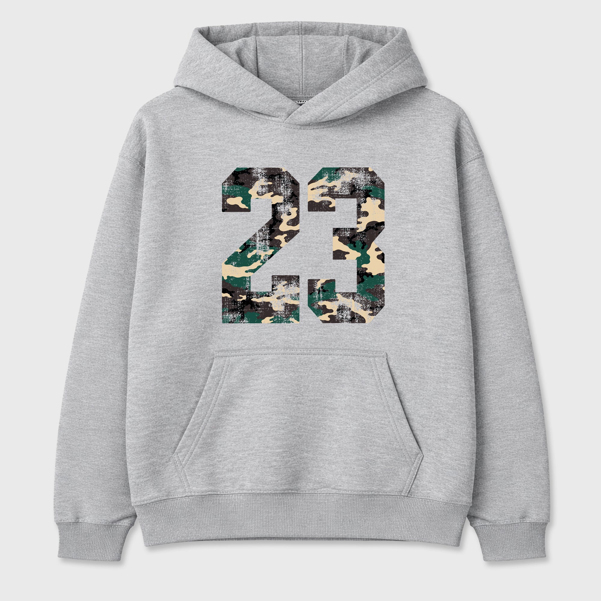 No.23 Graphic T-Shirt featuring original streetwear artwork designed to match the Air Foamposite Pro Green Camo. Heather Grey 2 Graphic Tee.