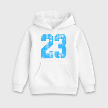 Sneaker match tees – Sneaker Tees To Match Air Foamposite Pro University Blue Shoes – No.23 Kids T-Shirt White 2