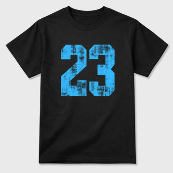 Sneaker match tees – Sneaker Tees To Match Air Foamposite Pro University Blue Shoes – No.23 Tee Black 2