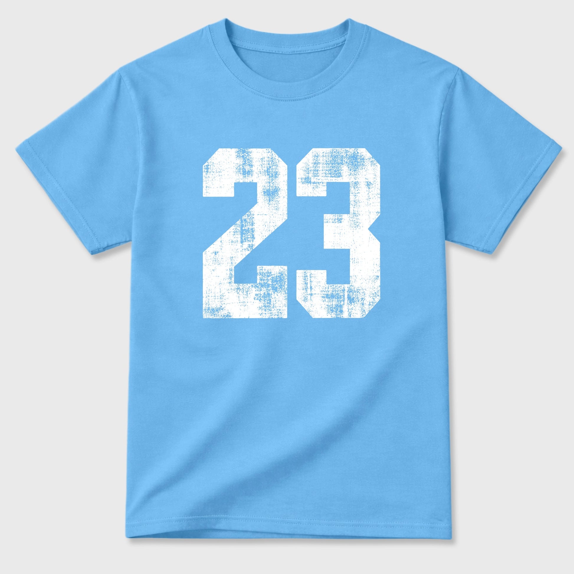 Sneaker match tees – Sneaker Tees To Match Air Foamposite Pro University Blue Shoes – No.23 Tee Carolina Blue 2