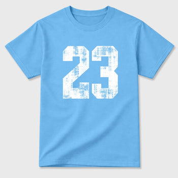 Sneaker match tees – Sneaker Tees To Match Air Foamposite Pro University Blue Shoes – No.23 Tee Carolina Blue 2