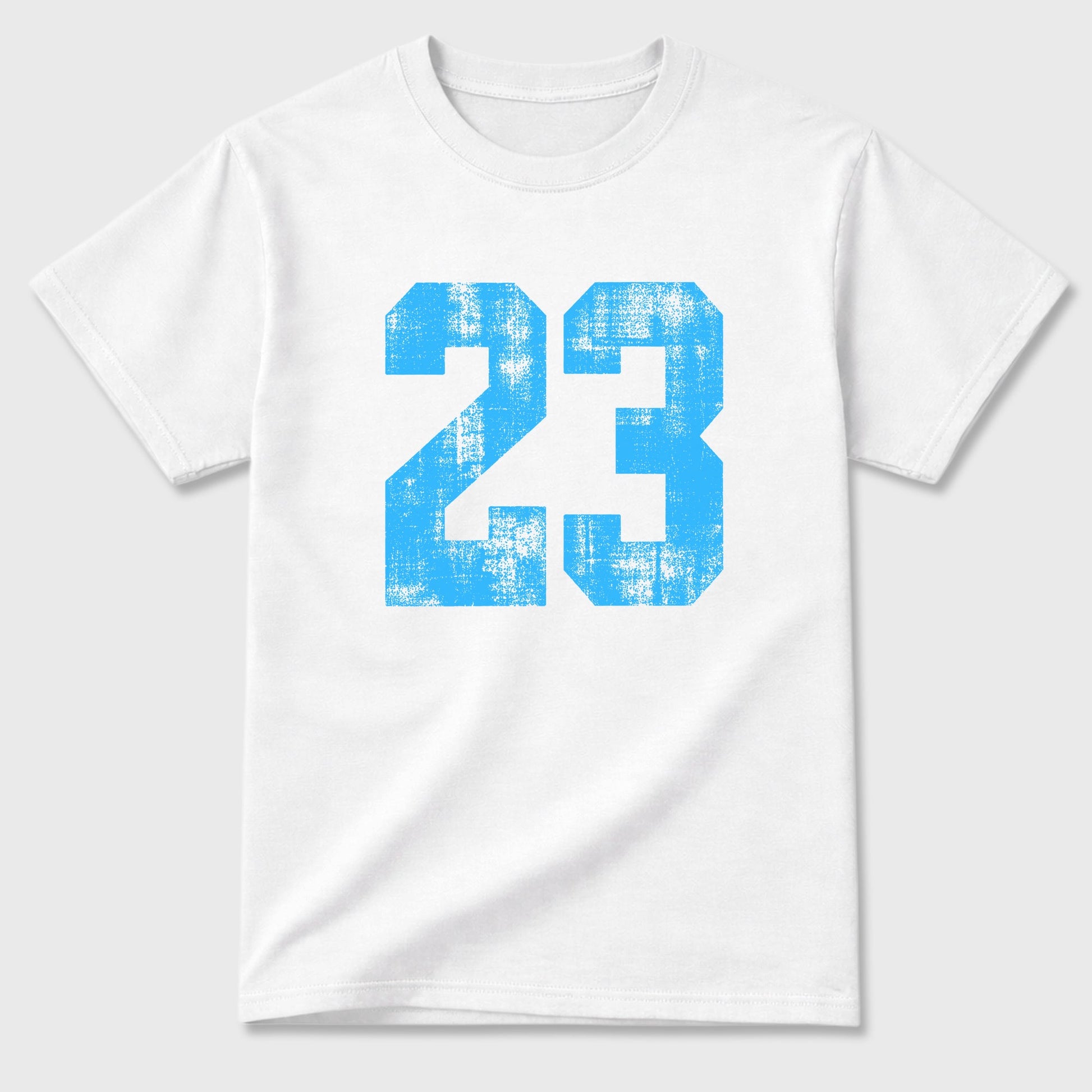 Sneaker match tees – Sneaker Tees To Match Air Foamposite Pro University Blue Shoes – No.23 Tee White 2