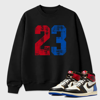 Sneaker match tees – Sneaker Tees To Match Air Jordan 1 Union x Fragment Shoes – No.23 Tee Black 1
