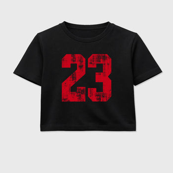 Sneaker match tees  Sneaker Tees To Match Air Jordan 13 Chicago Shoes  No.23 Crop T-Shirt Black 2