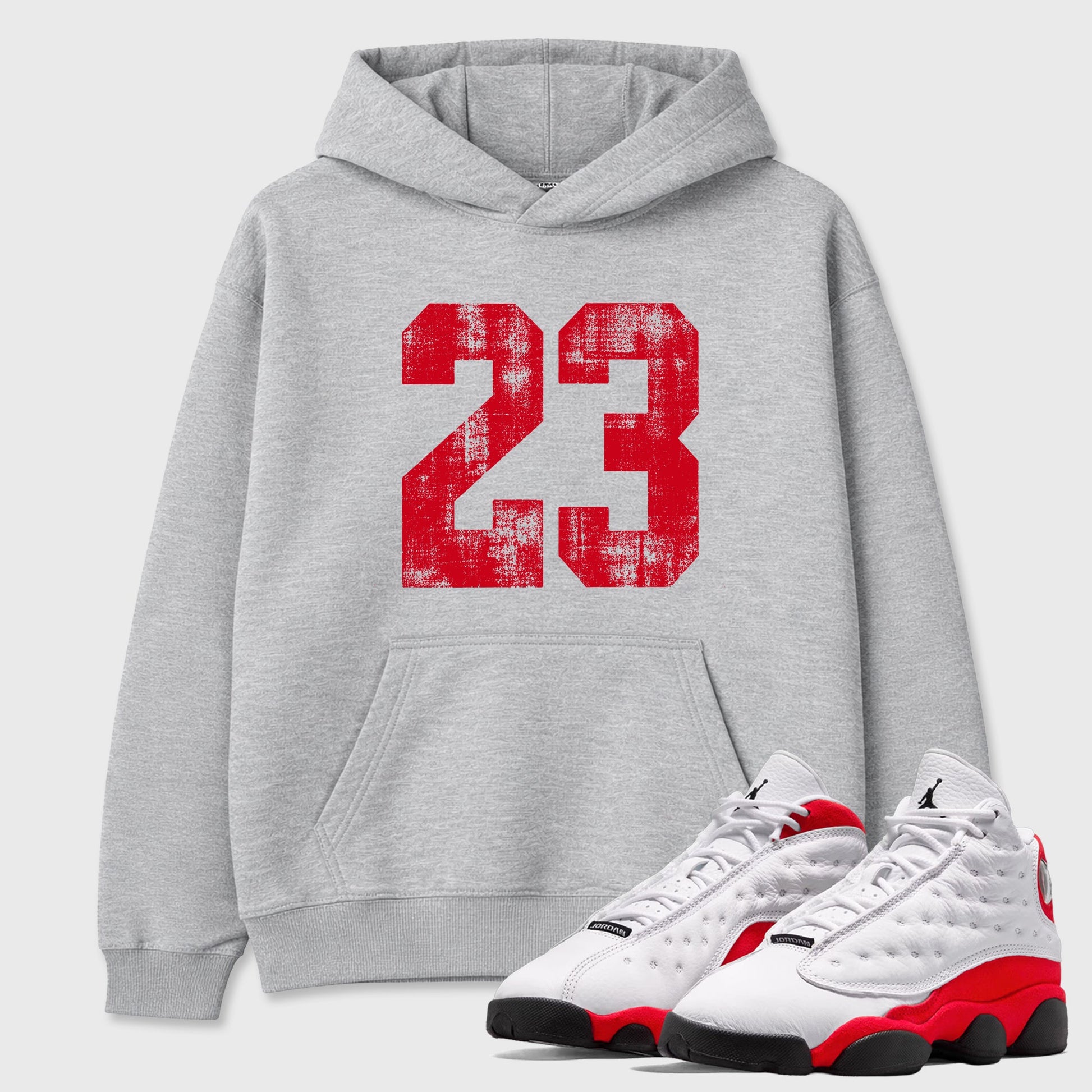 Sneaker match tees  Sneaker Tees To Match Air Jordan 13 Chicago Shoes  No.23 Tee Heather Grey 1