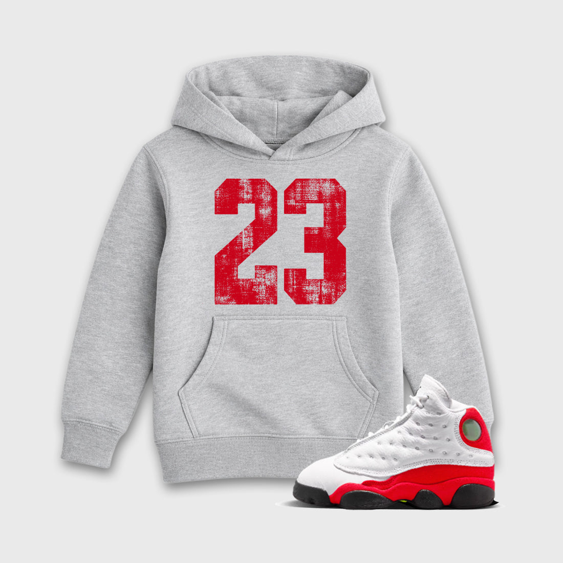 Sneaker match tees  Sneaker Tees To Match Air Jordan 13 Chicago Shoes  No.23 Kids T-Shirt Heather Grey 1