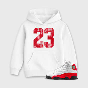 Sneaker match tees  Sneaker Tees To Match Air Jordan 13 Chicago Shoes  No.23 Kids T-Shirt White 1