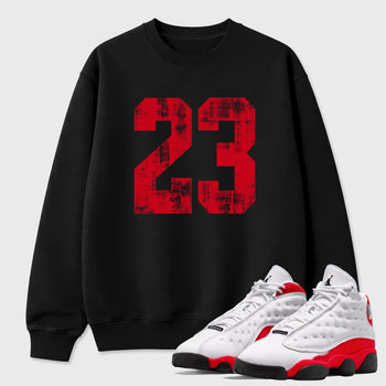 Sneaker match tees  Sneaker Tees To Match Air Jordan 13 Chicago Shoes  No.23 Tee Black 1