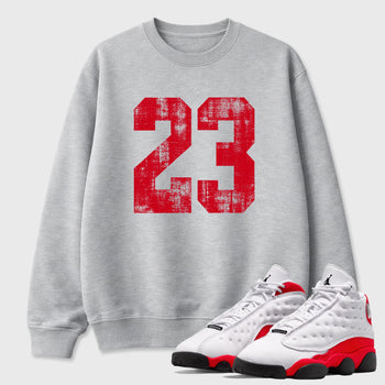 Sneaker match tees  Sneaker Tees To Match Air Jordan 13 Chicago Shoes  No.23 Tee Heather Grey 1