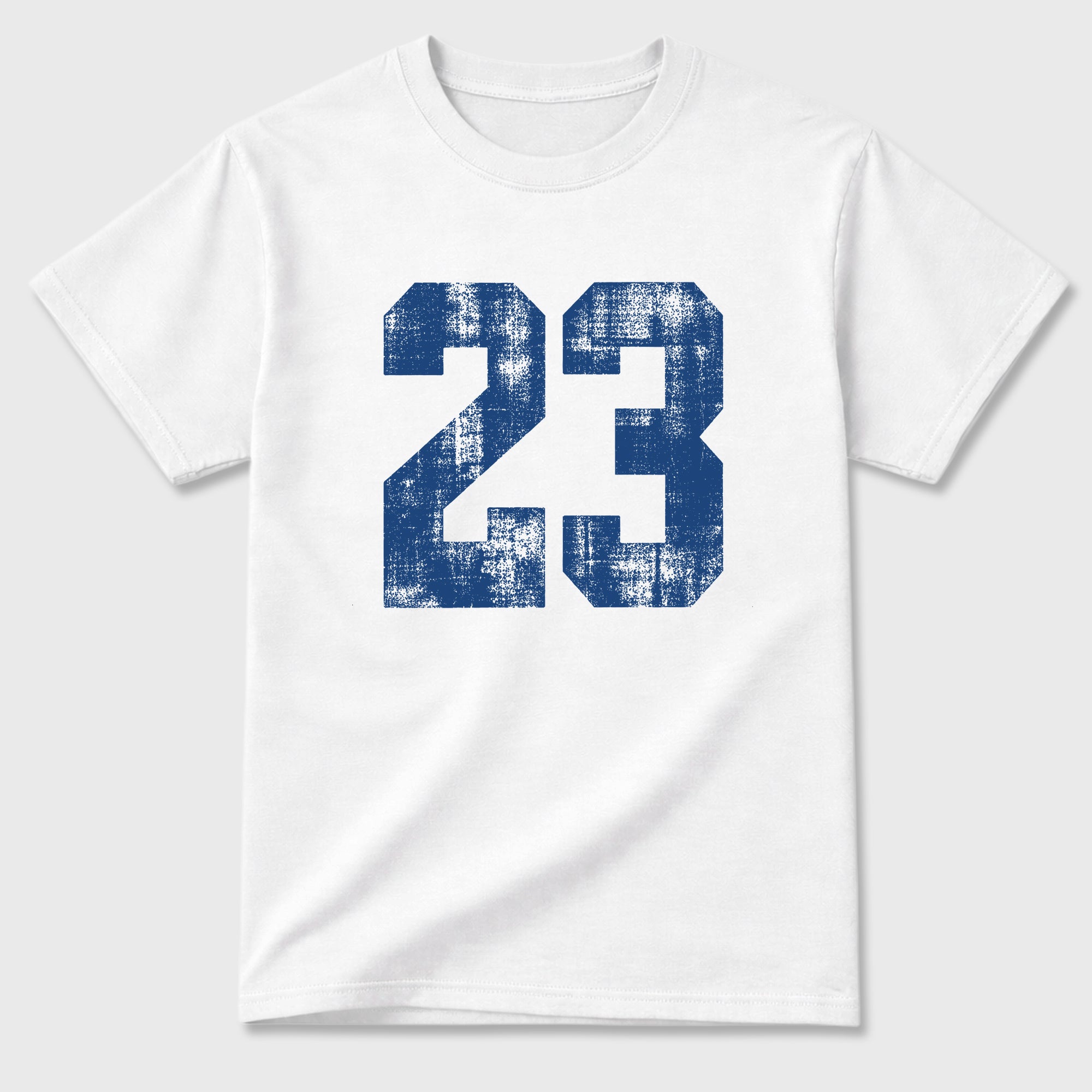 No.23 Graphic T-Shirt featuring original streetwear artwork designed to match the Air Jordan 3 True Blue. White 2 Graphic T-Shirt.