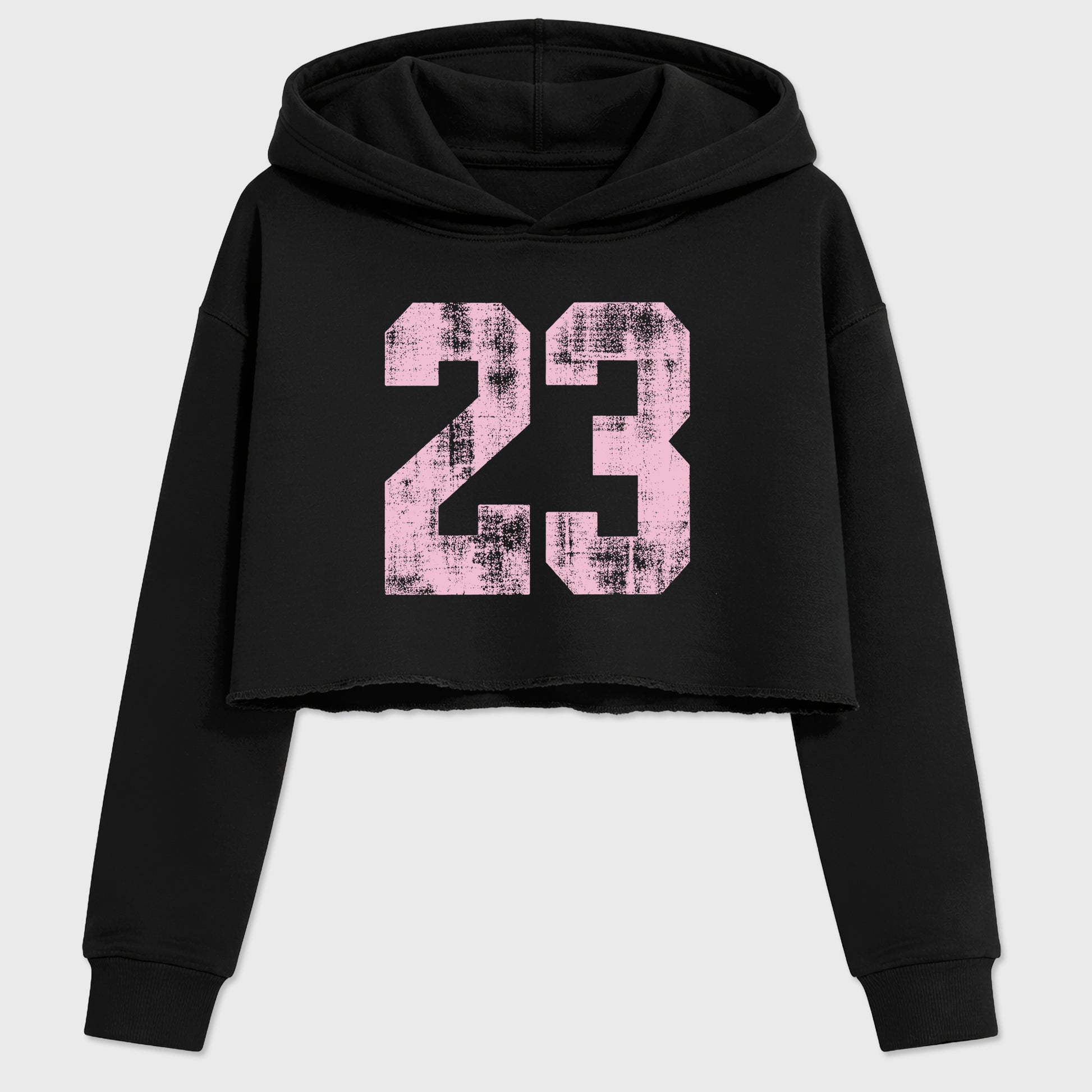 Sneaker match tees – Sneaker Tees To Match Air Jordan 4 Iced Carmine Shoes – No.23 Crop T-Shirt Black 2