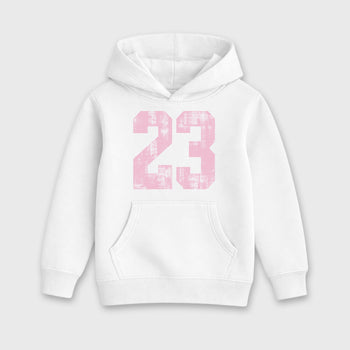 Sneaker match tees – Sneaker Tees To Match Air Jordan 4 Iced Carmine Shoes – No.23 Kids T-Shirt White 2