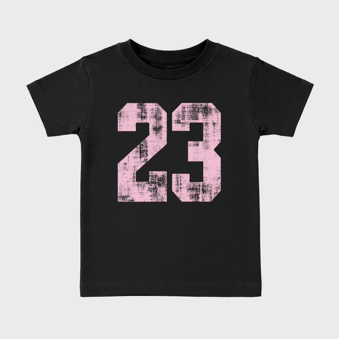 Sneaker match tees – Sneaker Tees To Match Air Jordan 4 Iced Carmine Shoes – No.23 Kids T-Shirt Black 2