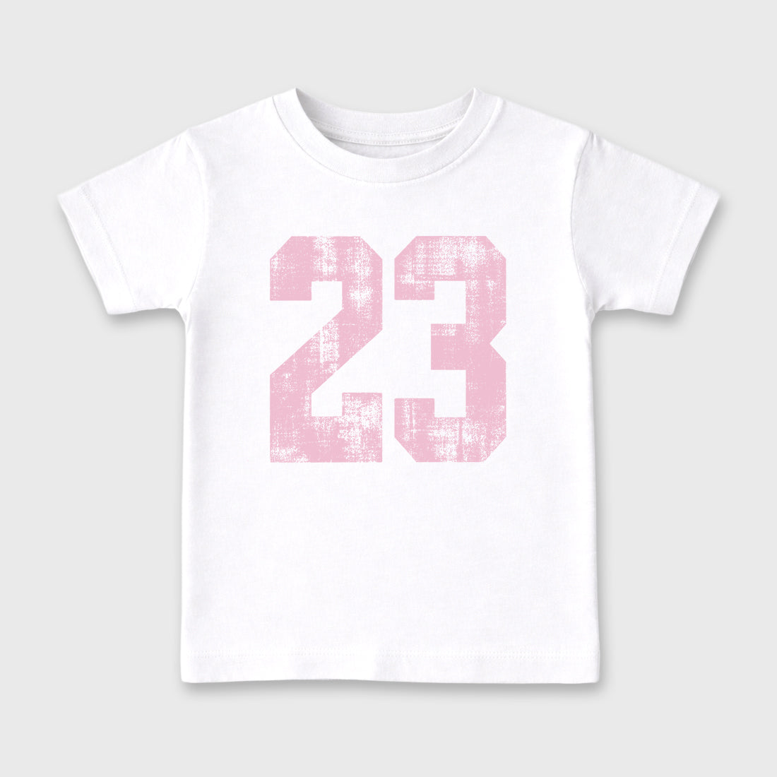Sneaker match tees – Sneaker Tees To Match Air Jordan 4 Iced Carmine Shoes – No.23 Kids T-Shirt White 2