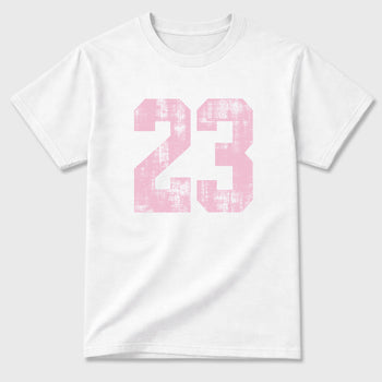 Sneaker match tees – Sneaker Tees To Match Air Jordan 4 Iced Carmine Shoes – No.23 Tee White 2