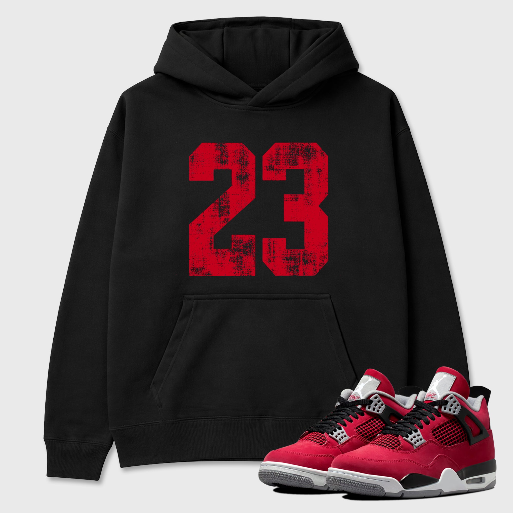 No.23 Graphic T-Shirt sneaker match tee designed for the Air Jordan 4 Toro Bravo, featuring coordinated color options for a perfect streetwear match. Black 1 shirt.