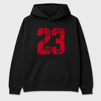 No.23 Graphic T-Shirt sneaker match tee designed for the Air Jordan 4 Toro Bravo, featuring coordinated color options for a perfect streetwear match. Black 2 shirt.