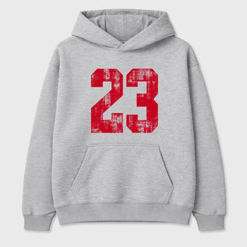 No.23 Graphic T-Shirt sneaker match tee designed for the Air Jordan 4 Toro Bravo, featuring coordinated color options for a perfect streetwear match. Heather Grey 2 shirt.