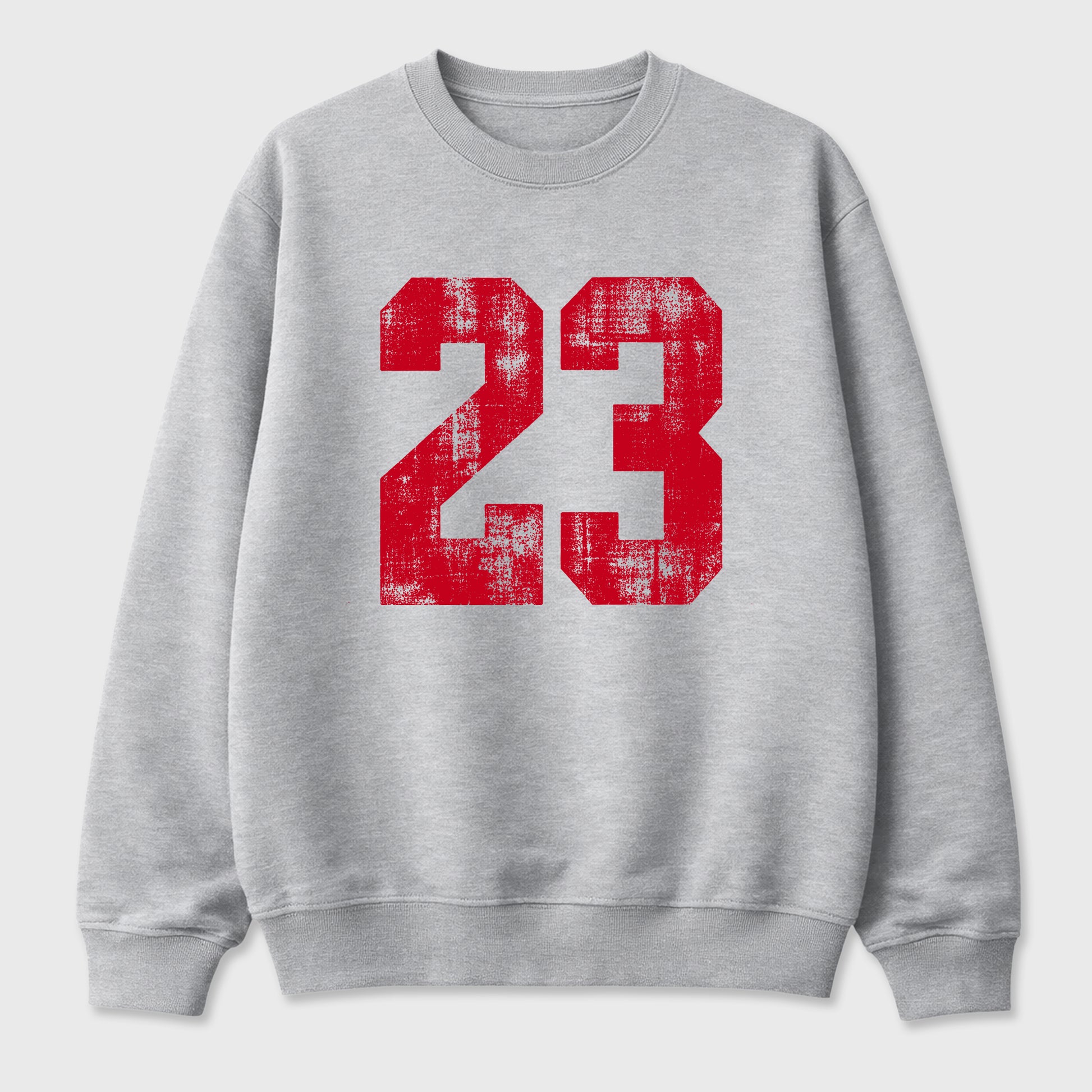 No.23 Graphic T-Shirt sneaker match tee designed for the Air Jordan 4 Toro Bravo, featuring coordinated color options for a perfect streetwear match. Heather Grey 2 shirt.