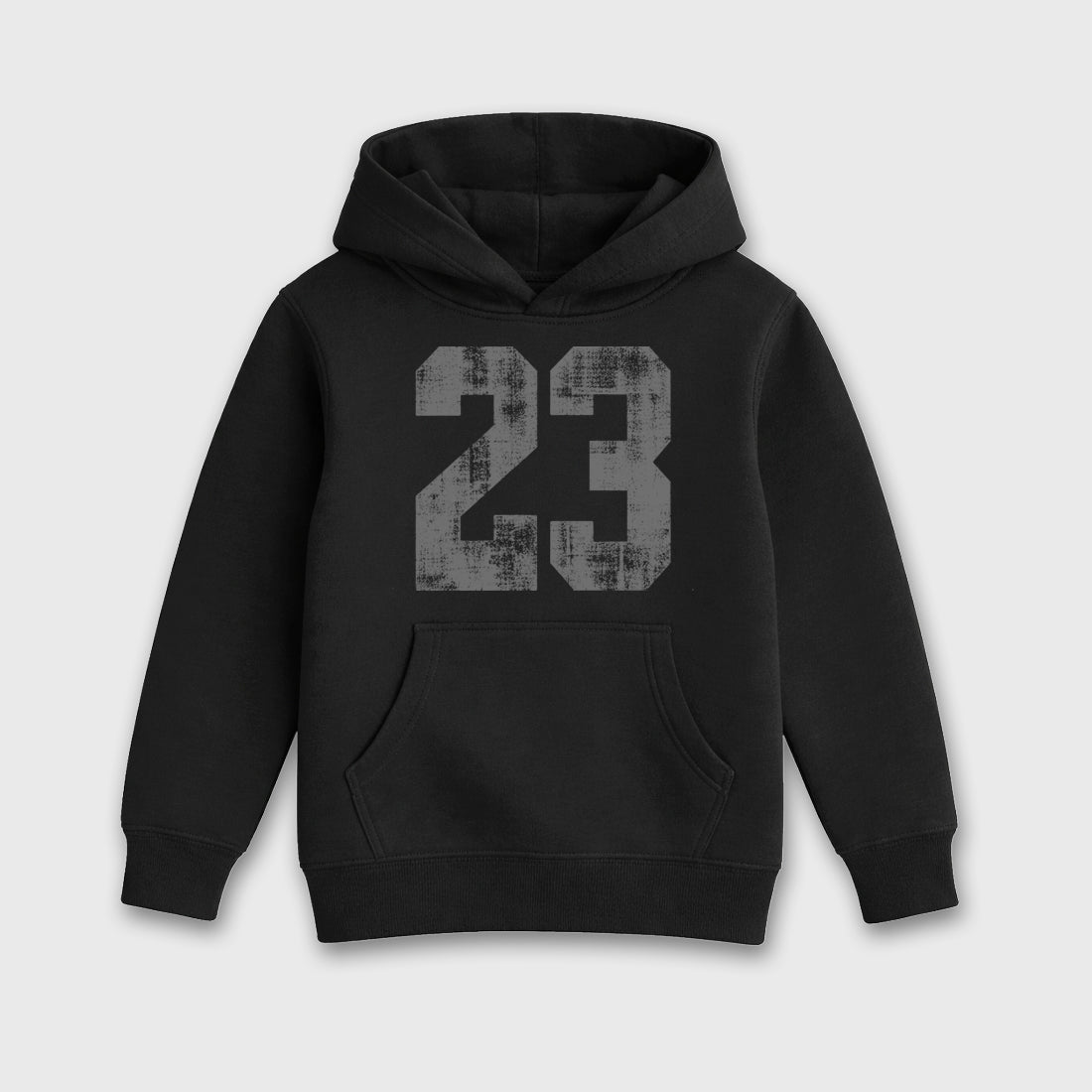 Sneaker match tees – Sneaker Tees To Match Air Jordan 5 Wolf Grey Shoes – No.23 Kids T-Shirt Black 2