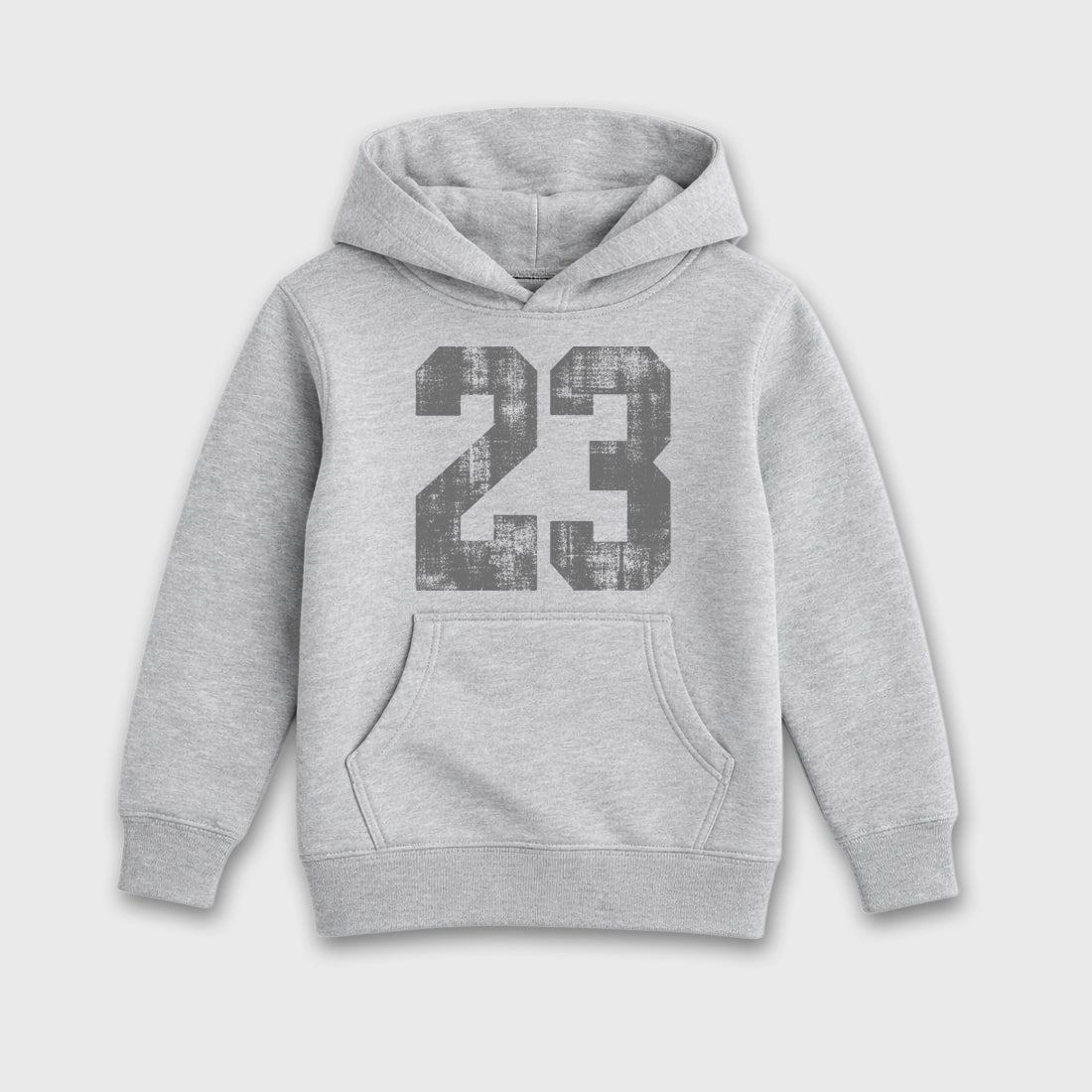 Sneaker match tees – Sneaker Tees To Match Air Jordan 5 Wolf Grey Shoes – No.23 Kids T-Shirt Heather Grey 2