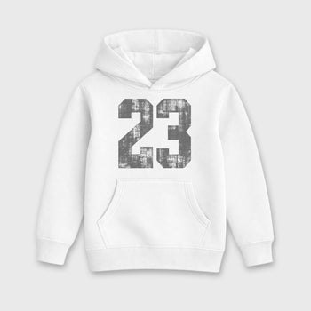 Sneaker match tees – Sneaker Tees To Match Air Jordan 5 Wolf Grey Shoes – No.23 Kids T-Shirt White 2