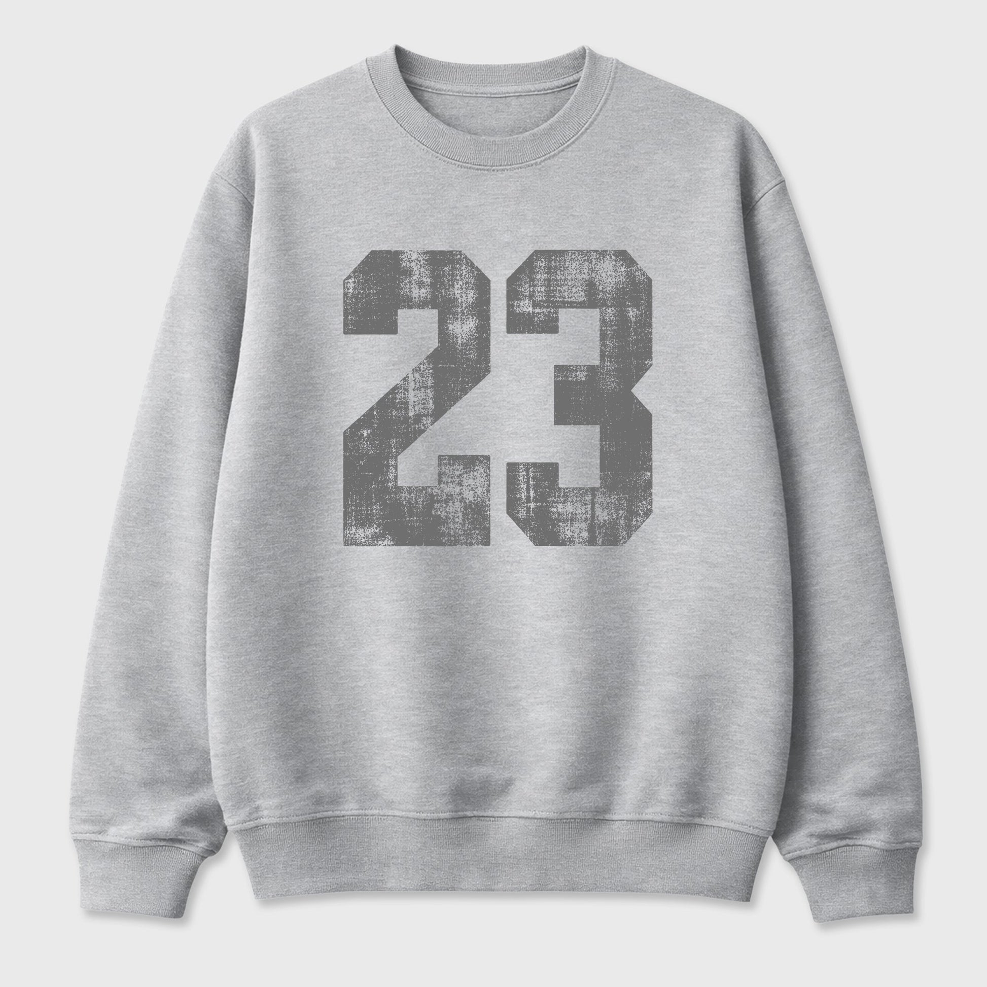 Sneaker match tees – Sneaker Tees To Match Air Jordan 5 Wolf Grey Shoes – No.23 Tee Heather Grey 2