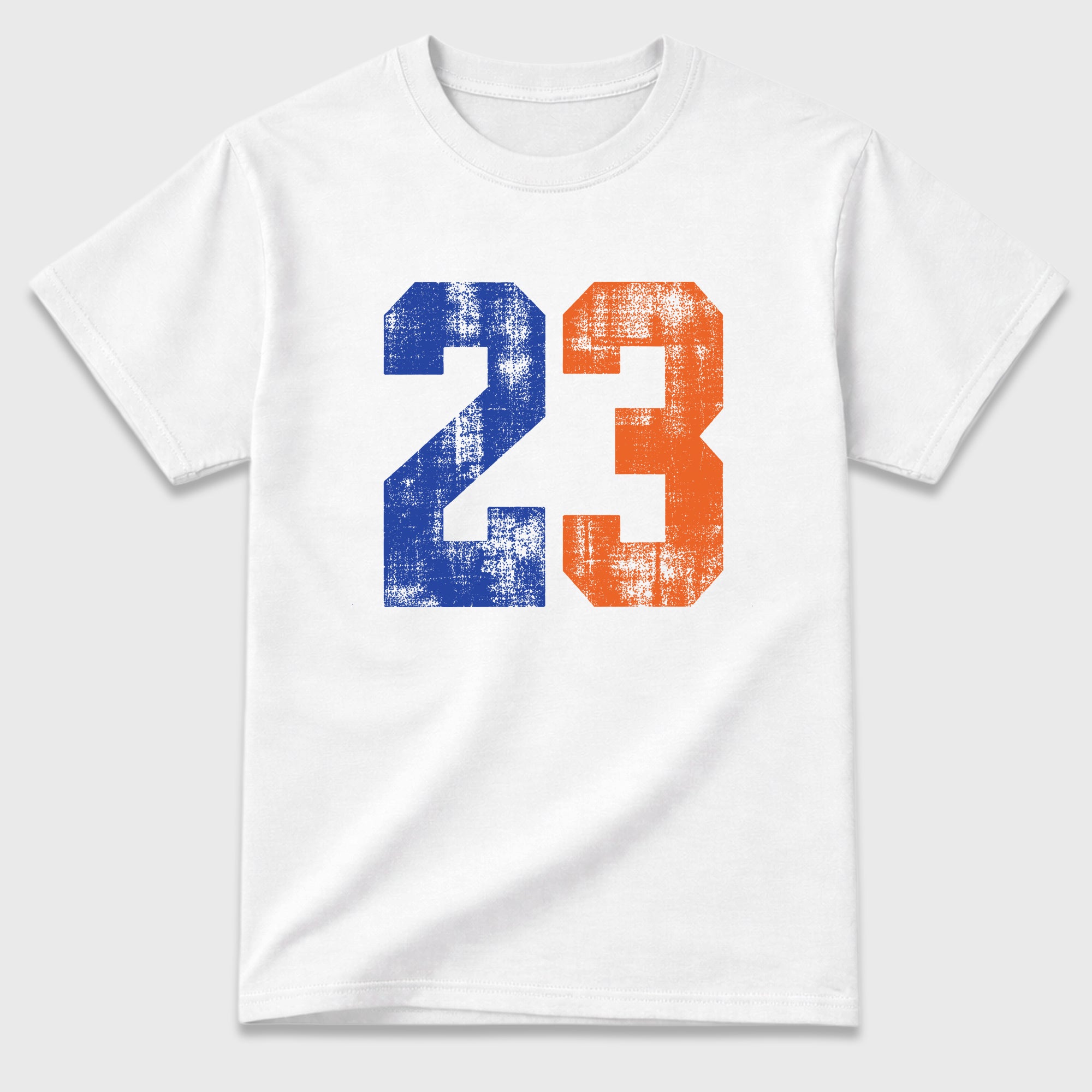 No.23 Graphic T-Shirt featuring original streetwear artwork designed to match the Air Jordan 8 Knicks. White 2 Graphic T-Shirt.