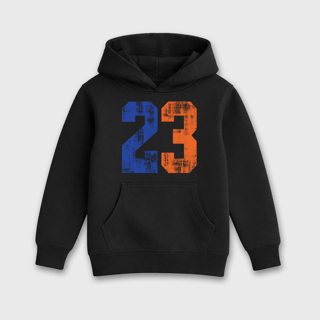 No.23 Baby & Kids Graphic Hoodie featuring original artwork designed to match the Air Jordan 8 Knicks. Black 2 Kids Graphic Sweater.