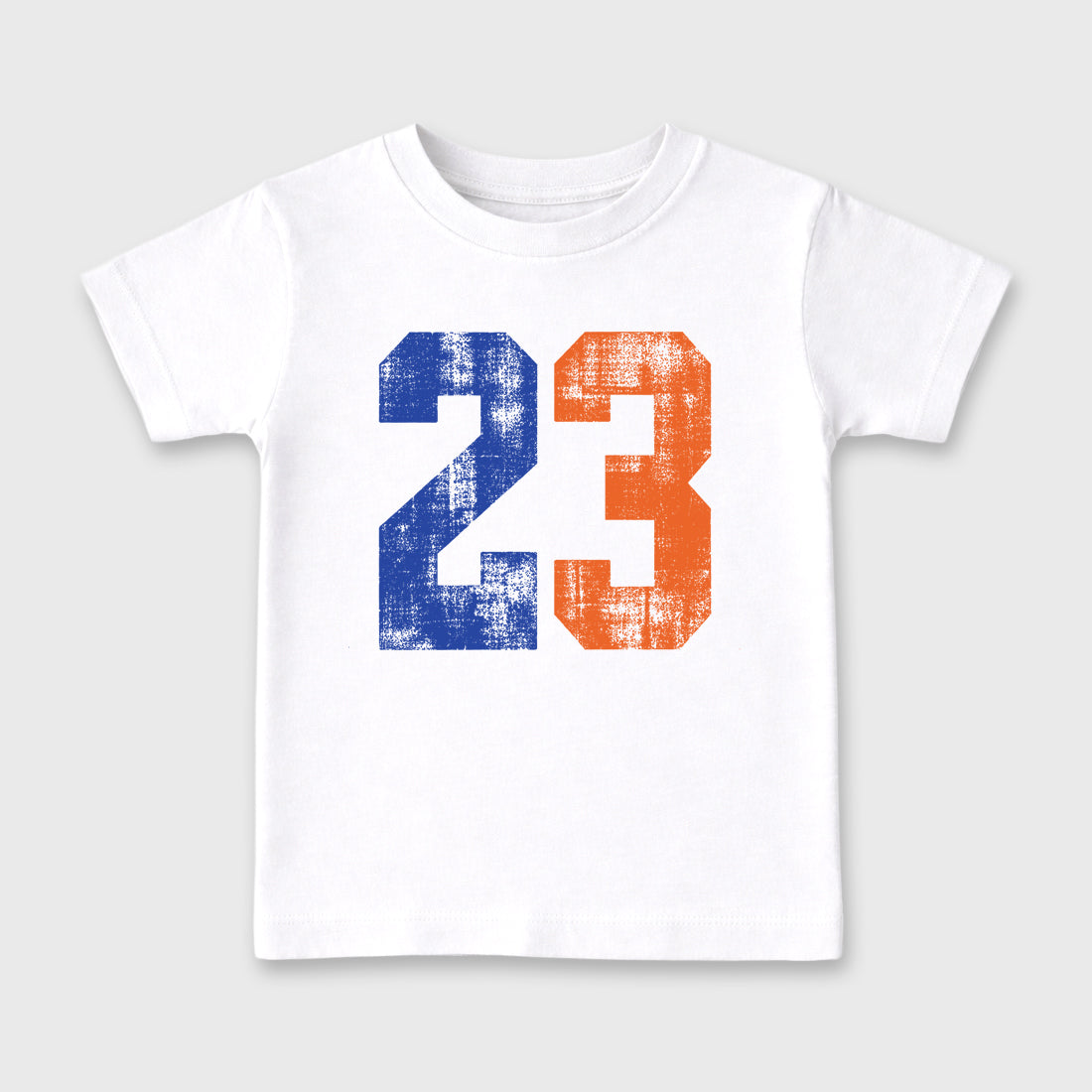 No.23 Baby & Kids Graphic T-Shirt featuring original artwork designed to match the Air Jordan 8 Knicks. White 2 Kids Graphic Tee.