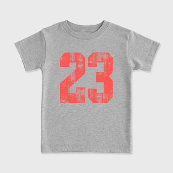 Sneaker match tees – Sneaker Tees To Match Air Max 90 Infrared Shoes – No.23 Kids T-Shirt Heather Grey 2
