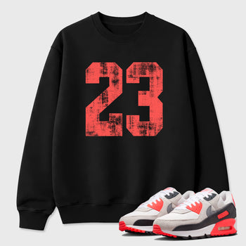 Sneaker match tees – Sneaker Tees To Match Air Max 90 Infrared Shoes – No.23 Tee Black 1