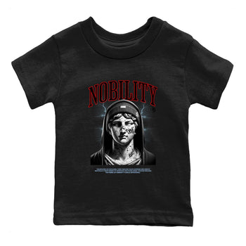 5s Black Metallic Reimagined shirts to match jordans Nobility best t shirts to wear with jordans AJ5 Retro OG Reimagined match shoes to clothes SNRT Sneaker Tees Youth Baby Black 2 tee