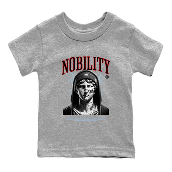 5s Black Metallic Reimagined shirts to match jordans Nobility best t shirts to wear with jordans AJ5 Retro OG Reimagined match shoes to clothes SNRT Sneaker Tees Youth Baby Heather Grey 2 tee