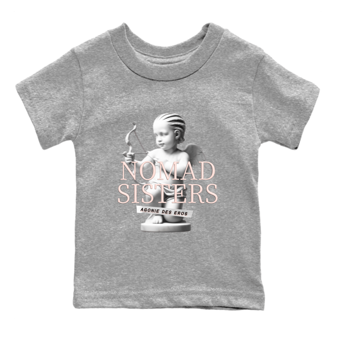 Air Jordan 11 Retro Legend Pink shirts to match jordans Nomad Sisters sneaker match tees Air Jordan 11 Legend Pink SNRT Sneaker Tees streetwear brand Baby and Youth Heather Grey 2 cotton tee