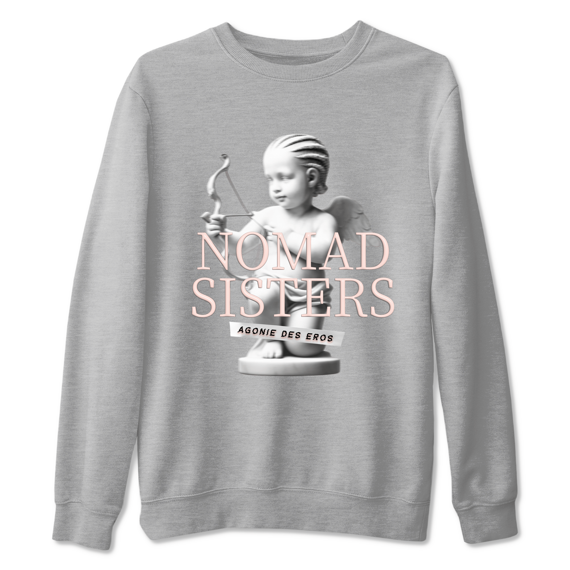 Air Jordan 11 Retro Legend Pink shirts to match jordans Nomad Sisters sneaker match tees Air Jordan 11 Legend Pink SNRT Sneaker Tees streetwear brand Heather Grey 2 unisex cotton tee