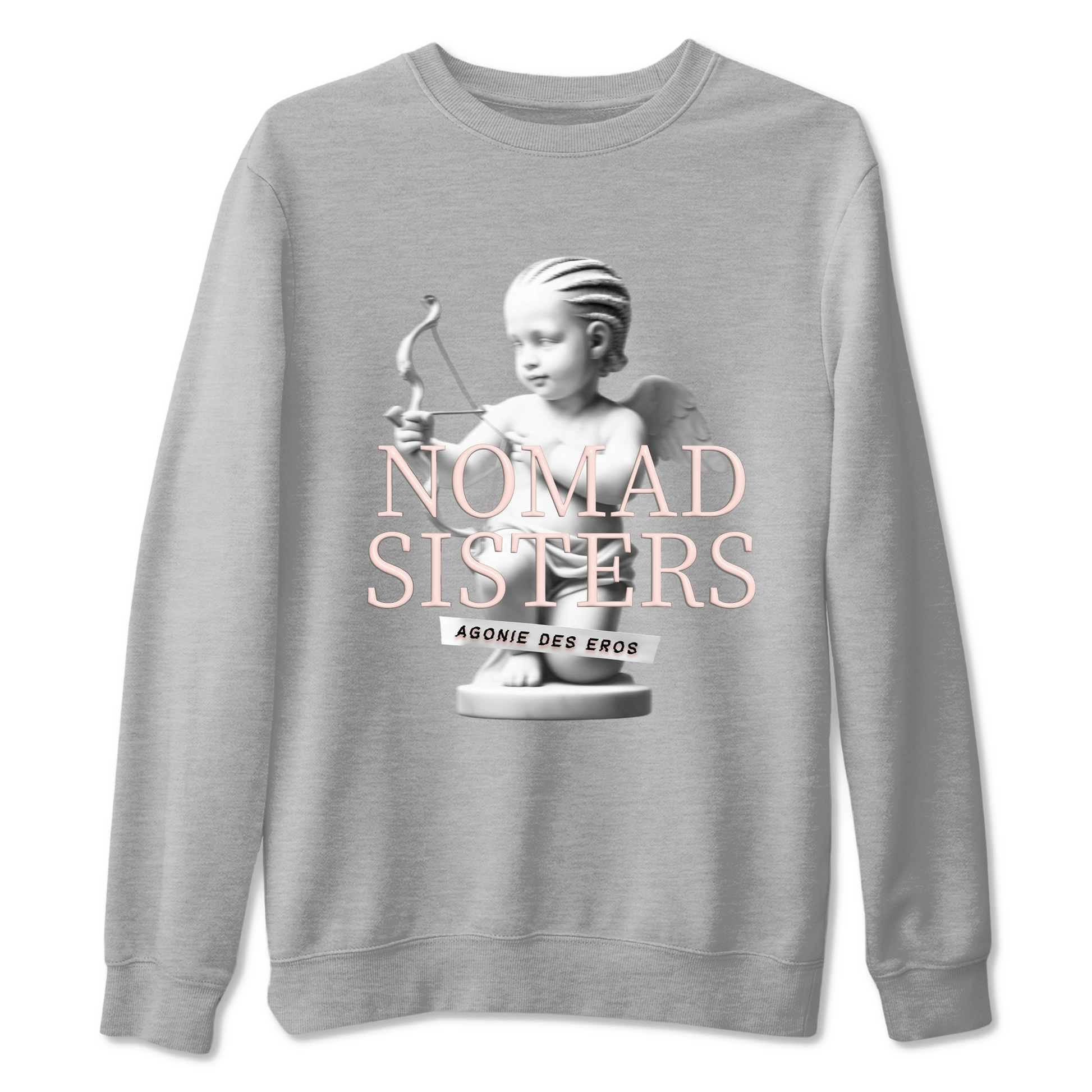 Air Jordan 11 Retro Legend Pink shirts to match jordans Nomad Sisters sneaker match tees Air Jordan 11 Legend Pink SNRT Sneaker Tees streetwear brand Heather Grey 2 unisex cotton tee
