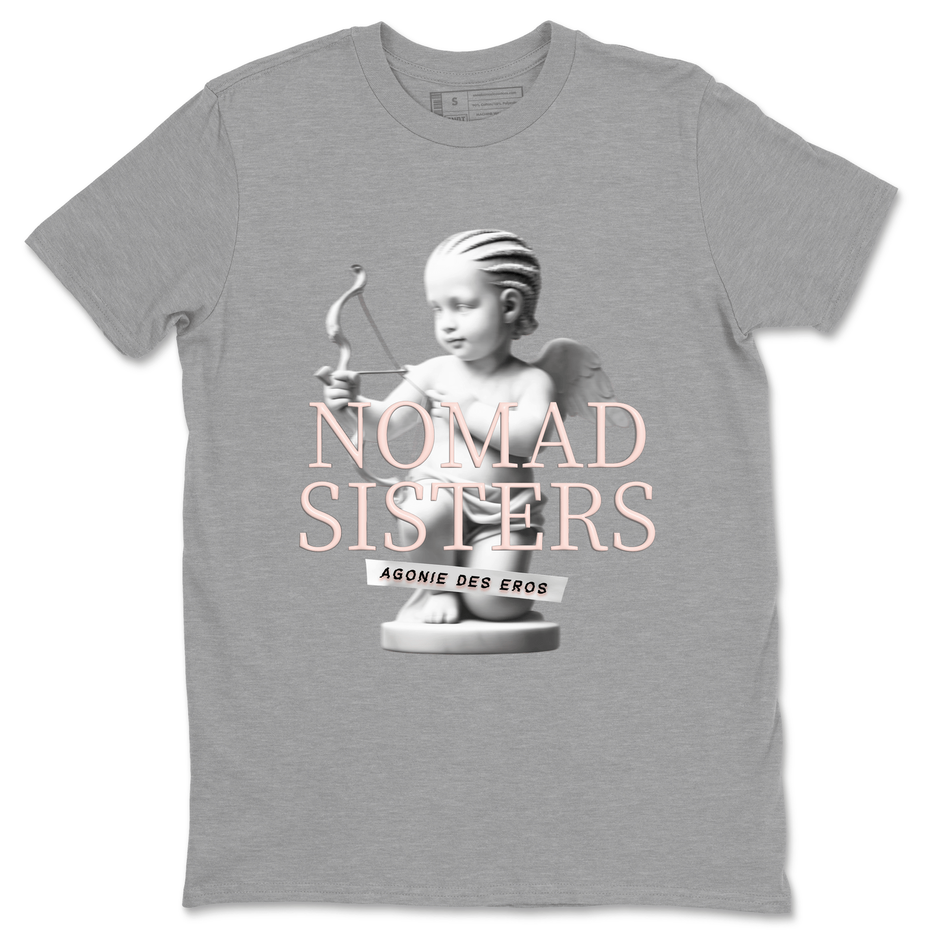 Air Jordan 11 Retro Legend Pink shirts to match jordans Nomad Sisters sneaker match tees Air Jordan 11 Legend Pink SNRT Sneaker Tees streetwear brand Heather Grey 2 unisex cotton tee