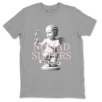 Air Jordan 11 Retro Legend Pink shirts to match jordans Nomad Sisters sneaker match tees Air Jordan 11 Legend Pink SNRT Sneaker Tees streetwear brand Heather Grey 2 unisex cotton tee
