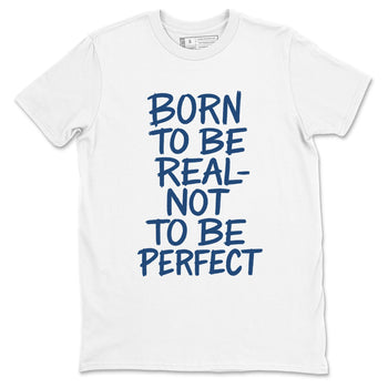 Not Perfect sneaker match t-shirt styled to complete your fit with the Air Jordan 12 French Blue sneakers, shown in White 2.
