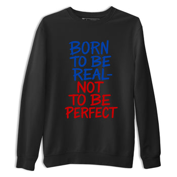 Not Perfect sneaker match t-shirt styled to complete your fit with the Air Jordan 4 Rare Air sneakers, shown in Black 2.