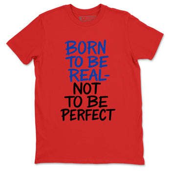 Not Perfect sneaker match t-shirt styled to complete your fit with the Air Jordan 4 Rare Air sneakers, shown in Red 2.