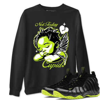 Foams One Black Volt shirts to match jordans Not Today Cupid sneaker match tees Air Foamposite One Black and Volt match shoes to clothes SNRT Sneaker Tees unisex cotton Black 1 shirts