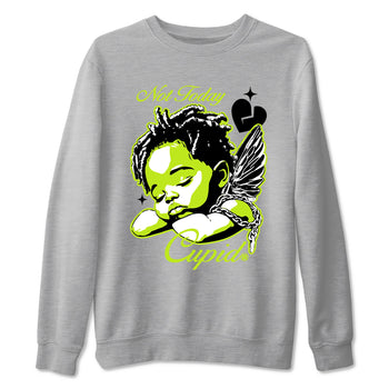 Foams One Black Volt shirts to match jordans Not Today Cupid sneaker match tees Air Foamposite One Black and Volt match shoes to clothes SNRT Sneaker Tees unisex cotton Heather Grey 2 shirts