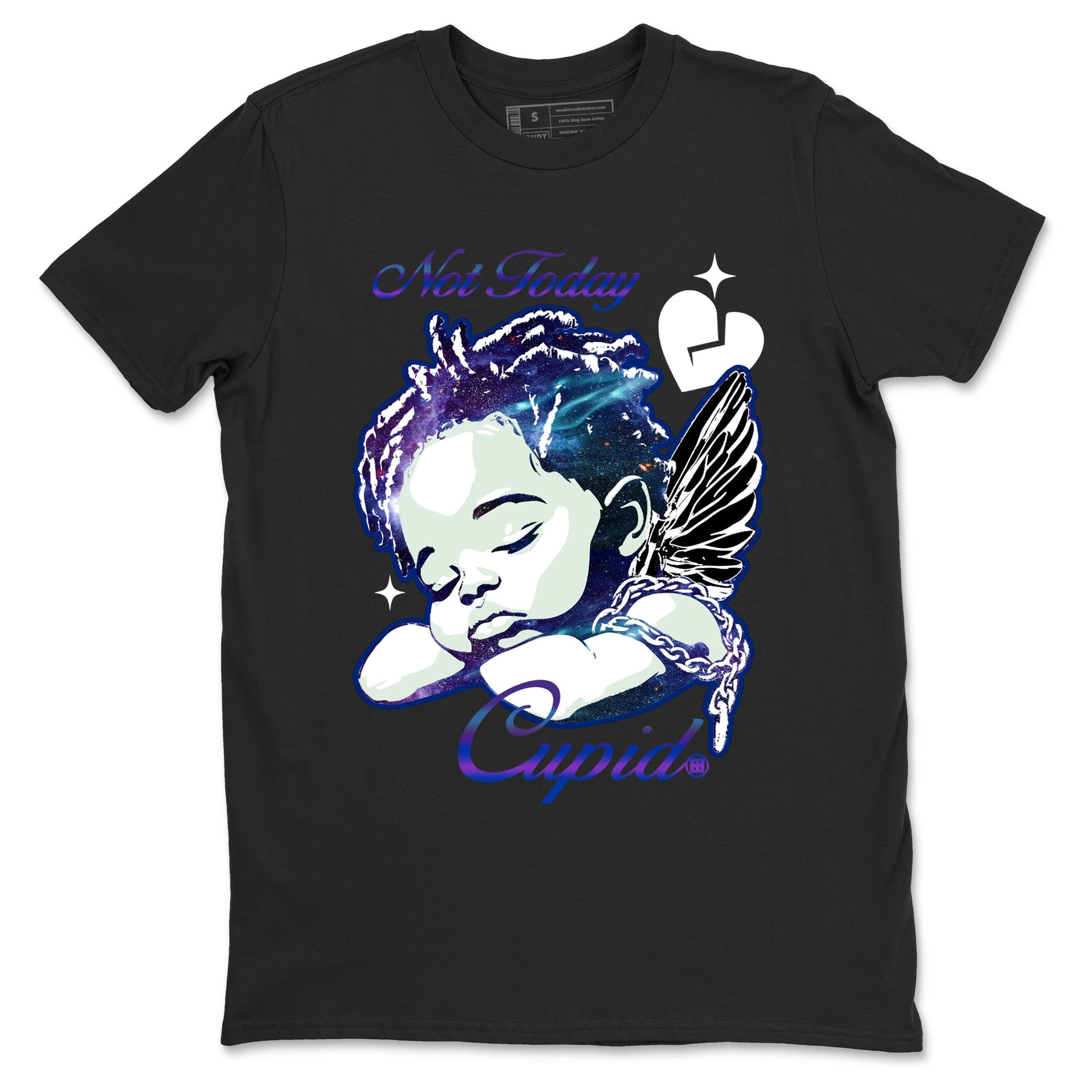 Foams One Galaxy shirts to match jordans Not Today Cupid sneaker match tees Air Foamposite One Galaxy match shoes to clothes SNRT Sneaker Tees unisex cotton Black 2 shirts